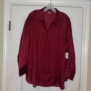Satin shirt new with tag